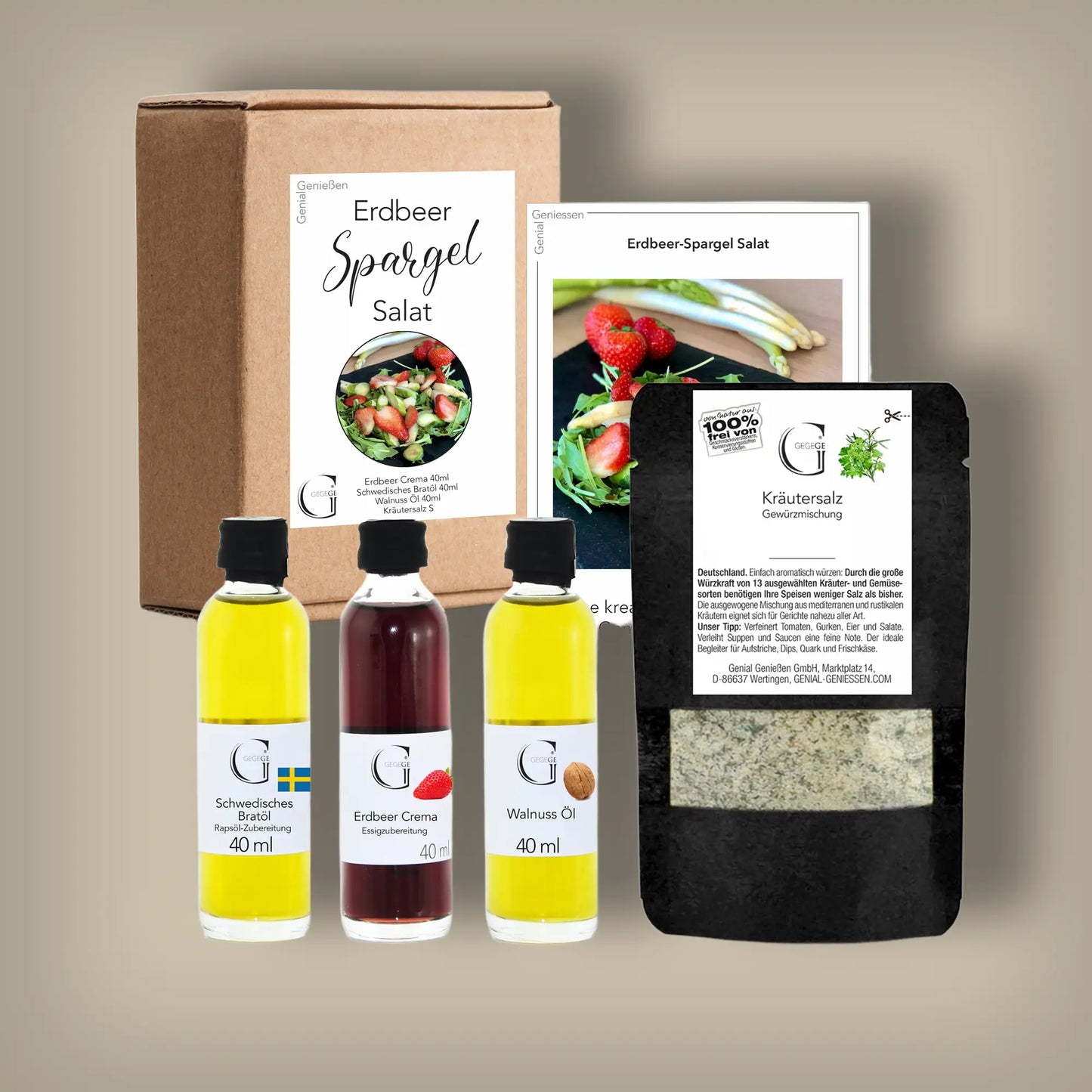 Erdbeer-Spargel Genussbox – Frühlingssalat