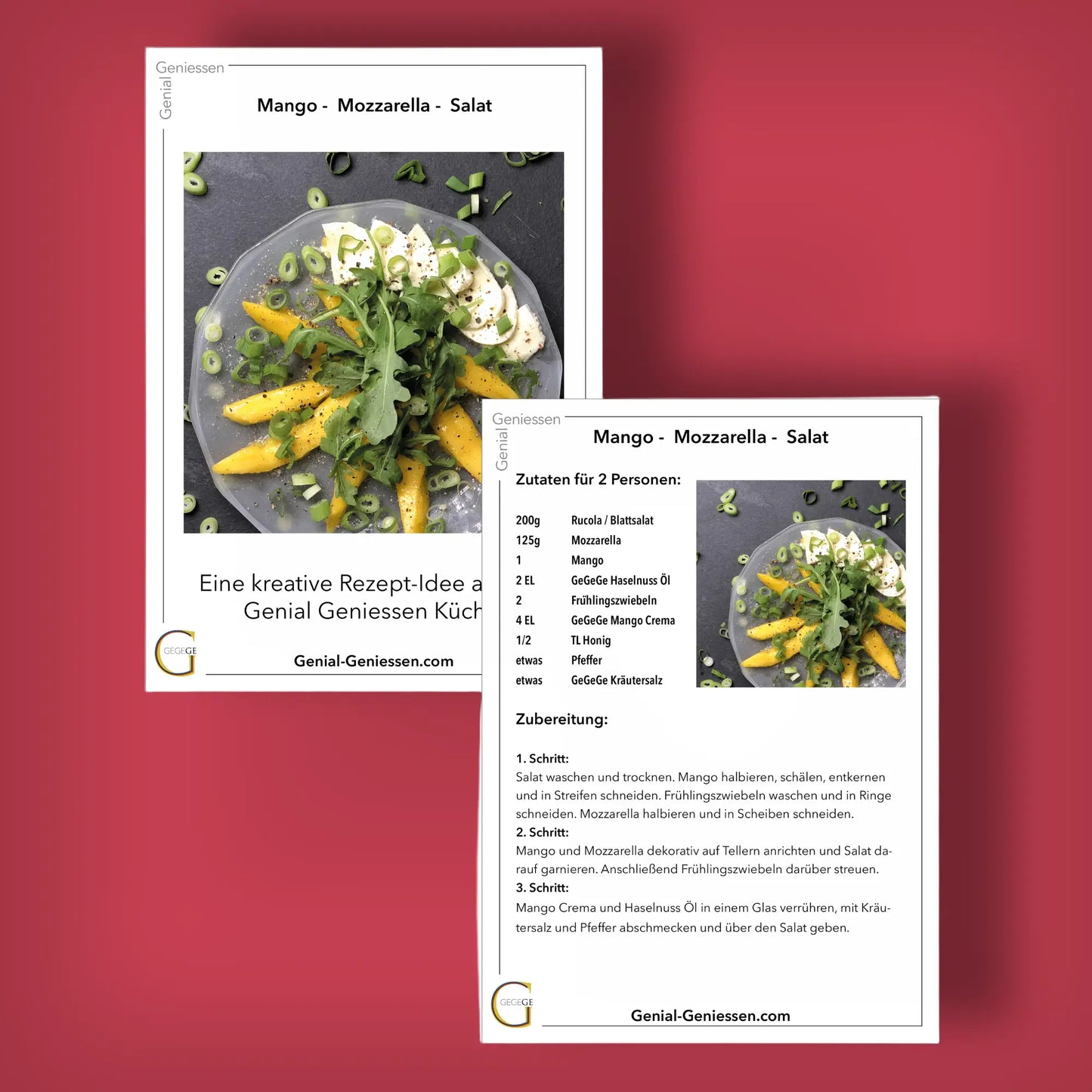 Mango Mozzarella Salat – Box