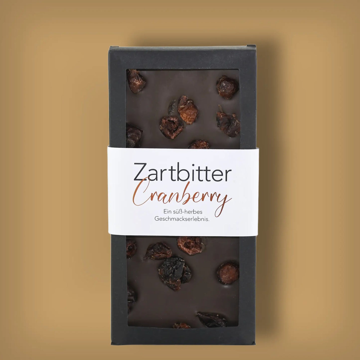 Dark chocolate with cranberries