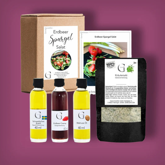 Erdbeer-Spargel Genussbox – Frühlingssalat
