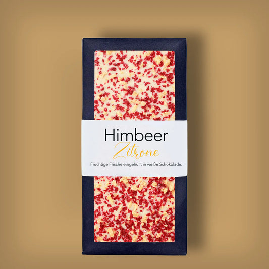 Himbeer-Zitrone Schokoladentafel
